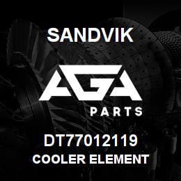DT77012119 Sandvik COOLER ELEMENT | AGA Parts