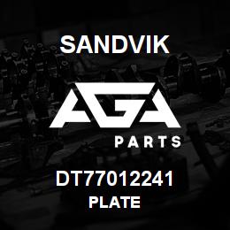 DT77012241 Sandvik PLATE | AGA Parts
