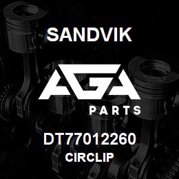 DT77012260 Sandvik CIRCLIP | AGA Parts