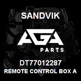 DT77012287 Sandvik REMOTE CONTROL BOX ASSEMBLY | AGA Parts