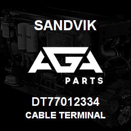 DT77012334 Sandvik CABLE TERMINAL | AGA Parts