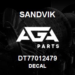 DT77012479 Sandvik DECAL | AGA Parts