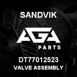 DT77012523 Sandvik VALVE ASSEMBLY | AGA Parts