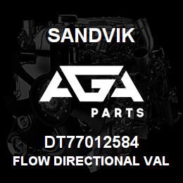 DT77012584 Sandvik FLOW DIRECTIONAL VALVE | AGA Parts