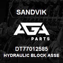 DT77012585 Sandvik HYDRAULIC BLOCK ASSEMBLY | AGA Parts