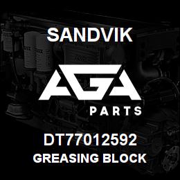 DT77012592 Sandvik GREASING BLOCK | AGA Parts