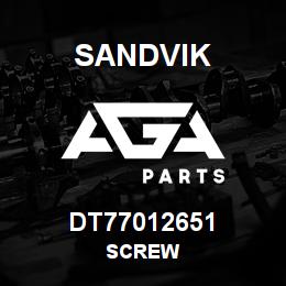 DT77012651 Sandvik SCREW | AGA Parts