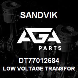 DT77012684 Sandvik LOW VOLTAGE TRANSFORMER | AGA Parts