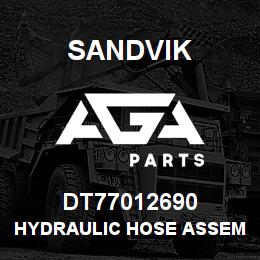 DT77012690 Sandvik HYDRAULIC HOSE ASSEMBLY | AGA Parts