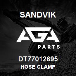 DT77012695 Sandvik HOSE CLAMP | AGA Parts
