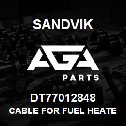 DT77012848 Sandvik CABLE FOR FUEL HEATER SEE T-TEXT | AGA Parts