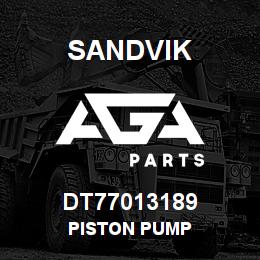 DT77013189 Sandvik PISTON PUMP | AGA Parts