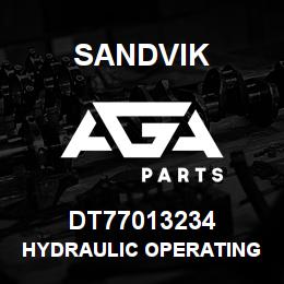DT77013234 Sandvik HYDRAULIC OPERATING DIAGRAM | AGA Parts