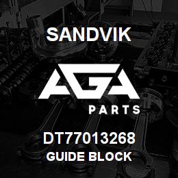 DT77013268 Sandvik GUIDE BLOCK | AGA Parts
