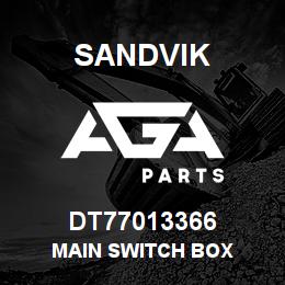 DT77013366 Sandvik MAIN SWITCH BOX | AGA Parts