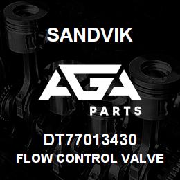 DT77013430 Sandvik FLOW CONTROL VALVE | AGA Parts