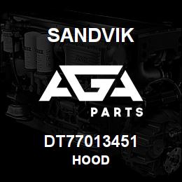DT77013451 Sandvik HOOD | AGA Parts