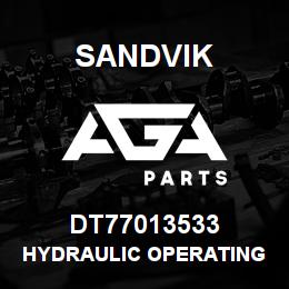 DT77013533 Sandvik HYDRAULIC OPERATING DIAGRAM | AGA Parts