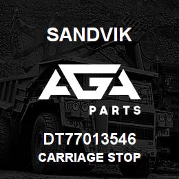 DT77013546 Sandvik CARRIAGE STOP | AGA Parts