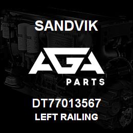 DT77013567 Sandvik LEFT RAILING | AGA Parts