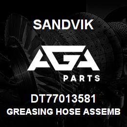 DT77013581 Sandvik GREASING HOSE ASSEMBLY | AGA Parts