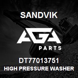 DT77013751 Sandvik HIGH PRESSURE WASHER DECAL | AGA Parts
