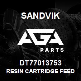 DT77013753 Sandvik RESIN CARTRIDGE FEEDING PIPE | AGA Parts