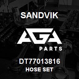 DT77013816 Sandvik HOSE SET | AGA Parts