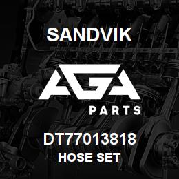 DT77013818 Sandvik HOSE SET | AGA Parts