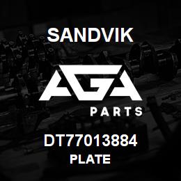 DT77013884 Sandvik PLATE | AGA Parts