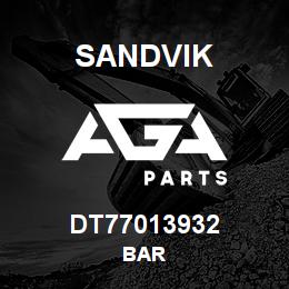 DT77013932 Sandvik BAR | AGA Parts