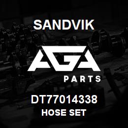 DT77014338 Sandvik HOSE SET | AGA Parts