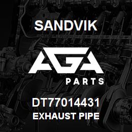 DT77014431 Sandvik EXHAUST PIPE | AGA Parts