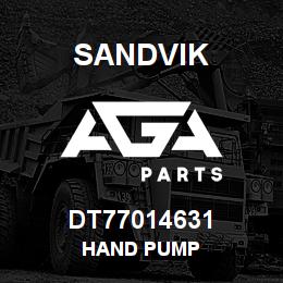 DT77014631 Sandvik HAND PUMP | AGA Parts