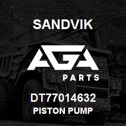 DT77014632 Sandvik PISTON PUMP | AGA Parts