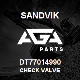DT77014990 Sandvik CHECK VALVE | AGA Parts