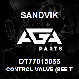 DT77015066 Sandvik CONTROL VALVE (SEE T-TEXT) | AGA Parts