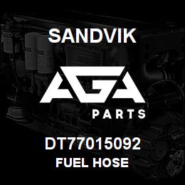 DT77015092 Sandvik FUEL HOSE | AGA Parts
