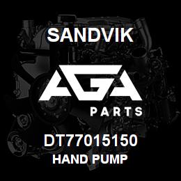 DT77015150 Sandvik HAND PUMP | AGA Parts