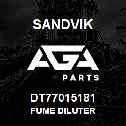 DT77015181 Sandvik FUME DILUTER | AGA Parts