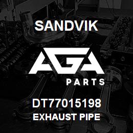 DT77015198 Sandvik EXHAUST PIPE | AGA Parts