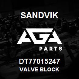 DT77015247 Sandvik VALVE BLOCK | AGA Parts