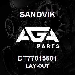 DT77015601 Sandvik LAY-OUT | AGA Parts