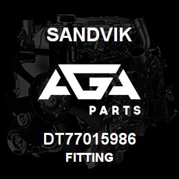DT77015986 Sandvik FITTING | AGA Parts