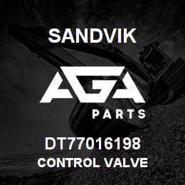 DT77016198 Sandvik CONTROL VALVE | AGA Parts