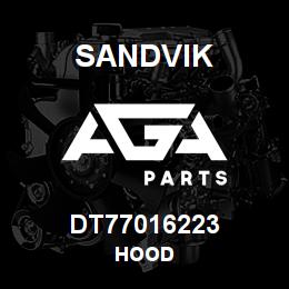 DT77016223 Sandvik HOOD | AGA Parts