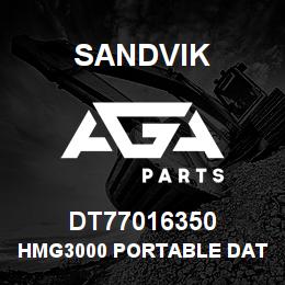DT77016350 Sandvik HMG3000 PORTABLE DATA RECORDER | AGA Parts