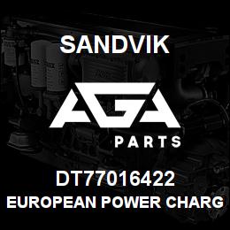 DT77016422 Sandvik EUROPEAN POWER CHARGER | AGA Parts