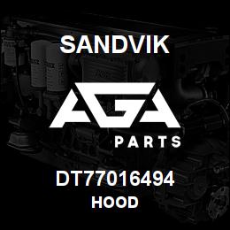 DT77016494 Sandvik HOOD | AGA Parts