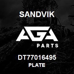 DT77016495 Sandvik PLATE | AGA Parts